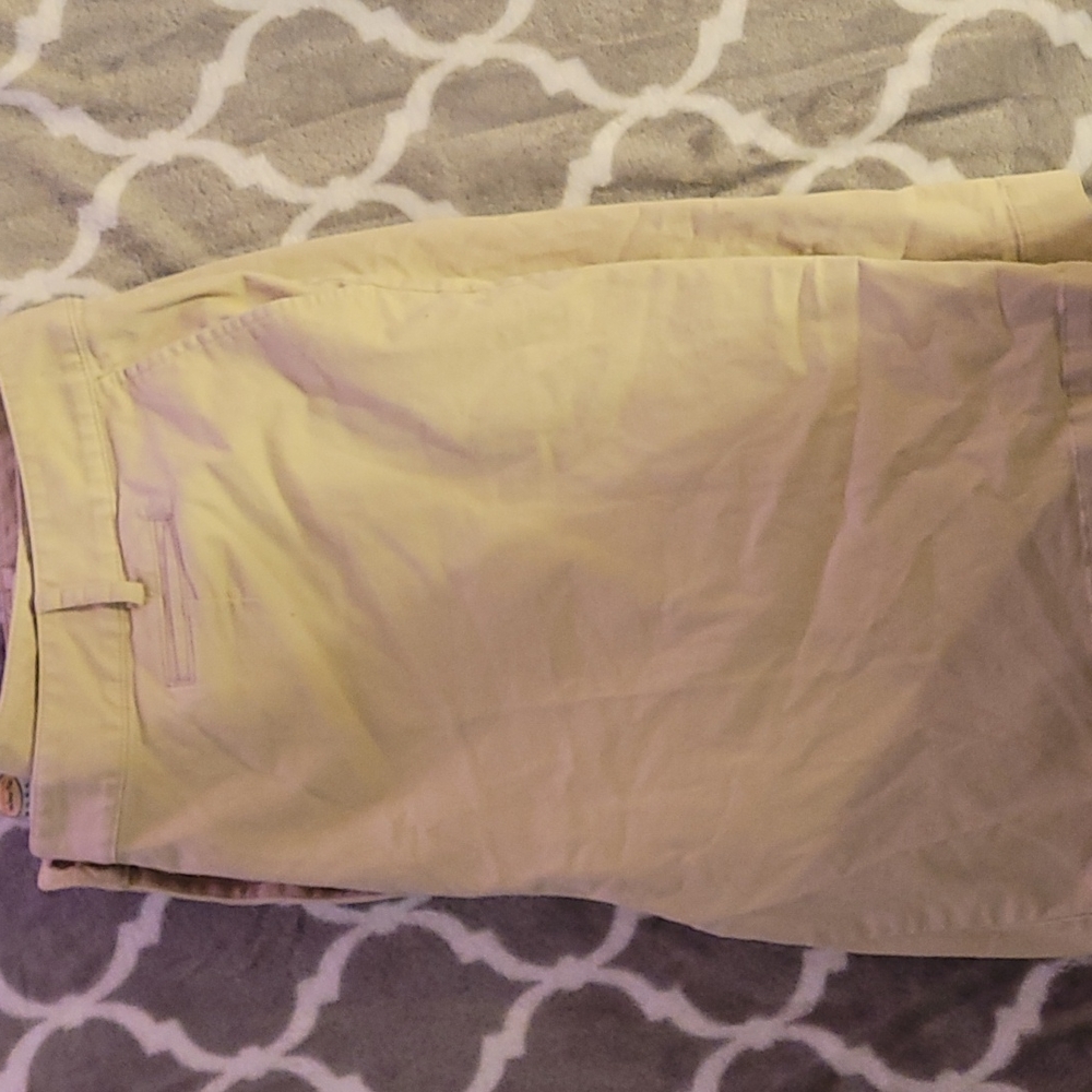 khaki shorts